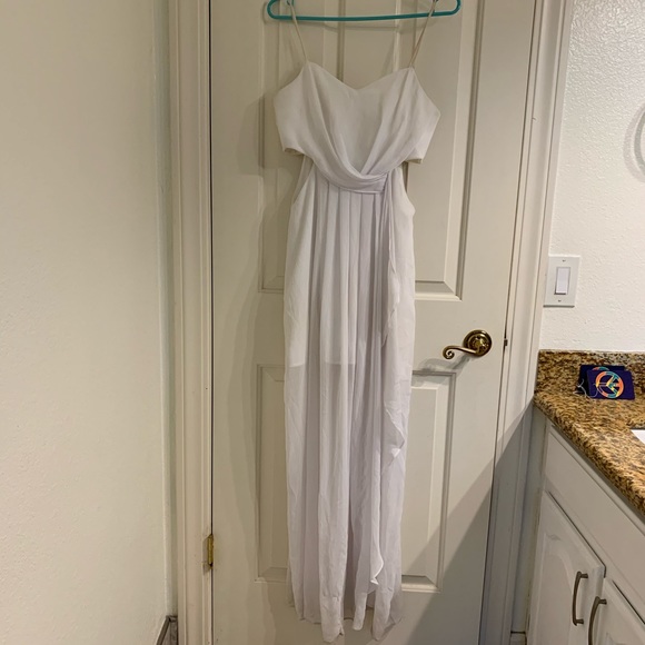 BCBGeneration White Prom Dress - Picture 4 of 10